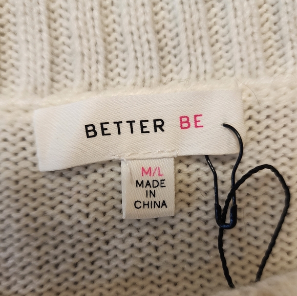 Better Be Women's Stripped Crew Neck Sweater NWT - Picture 10 of 15